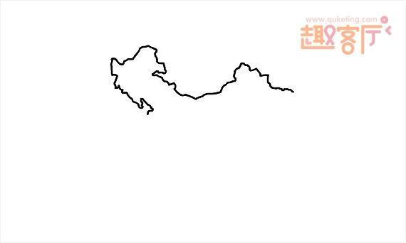 简笔画地图的画法中国地图简笔画怎么画