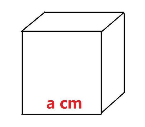 1立方厘米的正方体的简笔画