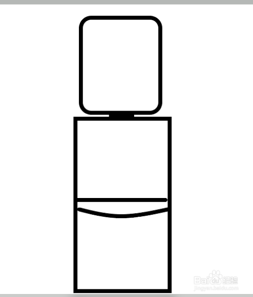 饮水机简笔画的画法