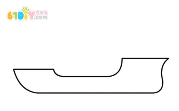 军舰简笔画步骤教程