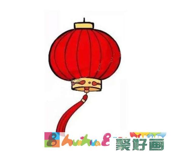 新年灯笼简笔画步骤图解怎么画简笔画教程