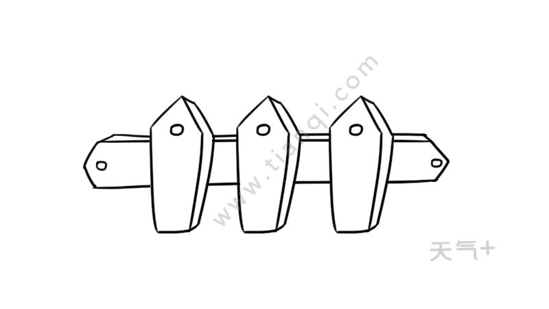 栅栏简笔画栅栏简单画法