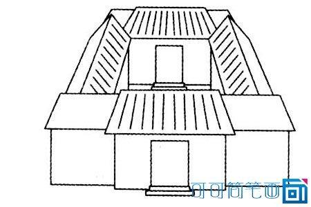 四合院的画法简笔画