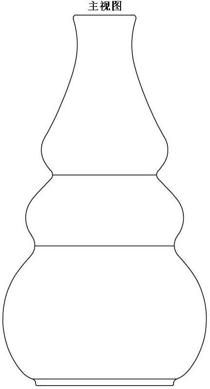 葫芦花瓶简笔画