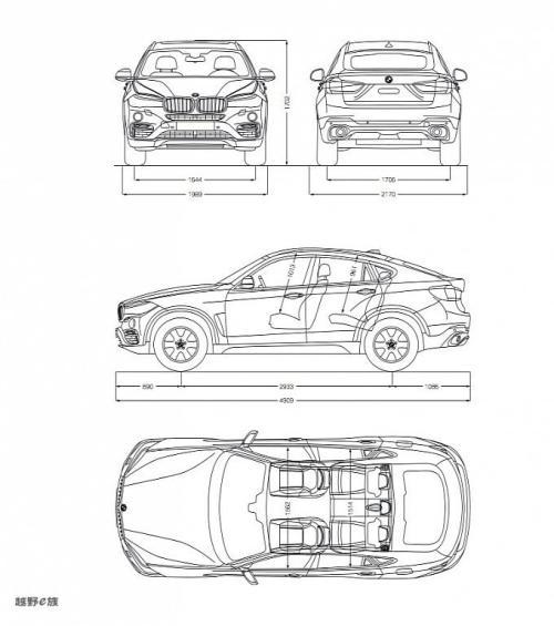 宝马x6车型简笔画