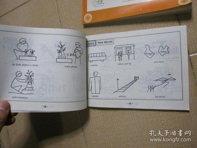 高级中学英语 第一册第二册 教学简笔画 12 两本合售