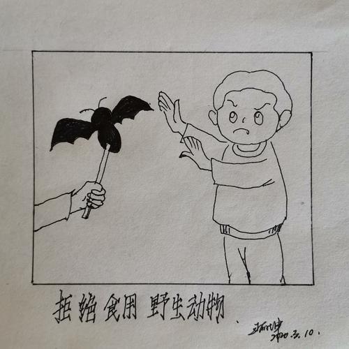 滦州市第四实验小学教师简笔画战疫