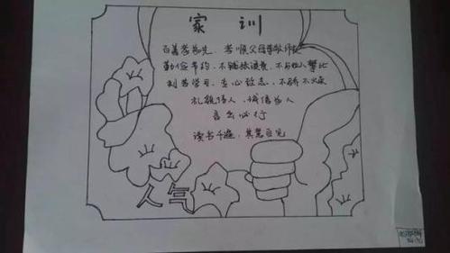 立家规简笔画