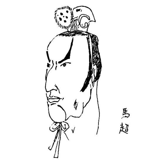 三国英雄马超人物三国英雄马超人物简笔画怎么画步骤教程