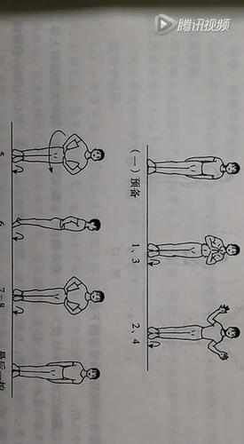 徒手操扩胸运动简笔画