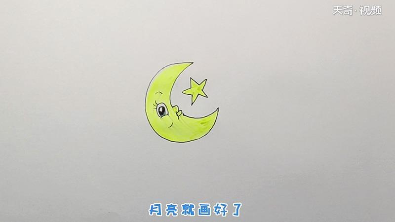 月亮简笔画怎么画月亮简笔画步骤