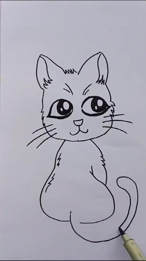 教大家画猫简笔画