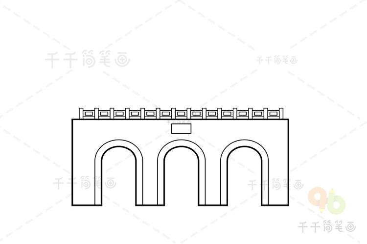 南京玄武门 建筑创意画江苏简笔画