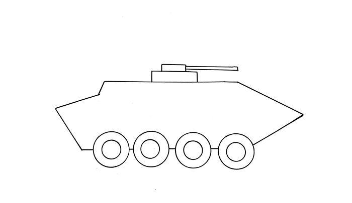 特警战车怎么画交通工具简笔画简笔画大全