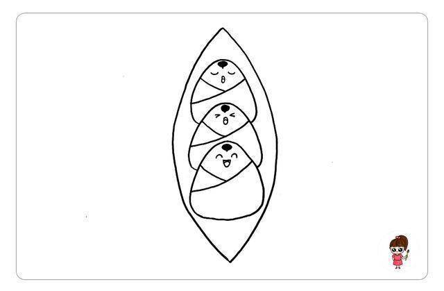 端午节赛龙舟可爱的粽子简笔画图文 视频教程