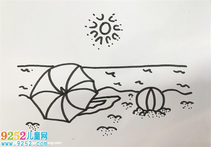 关于夏天的画简单漂亮 夏天简笔画关于夏天的画教程