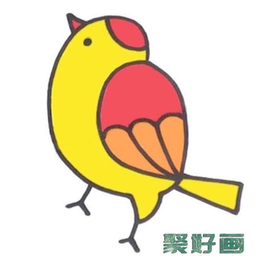 黄雀简笔画的画法步骤教程怎么画简笔画教程