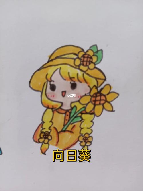 花人简笔画简笔画文化绘画