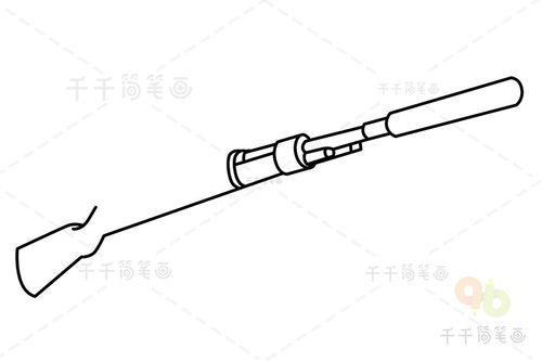 绝地求生98k枪简笔画快速学会