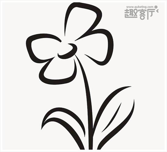 花朵简笔画简单又好看漂亮花朵简笔画图片大全