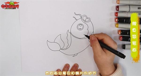 鲤鱼简笔画