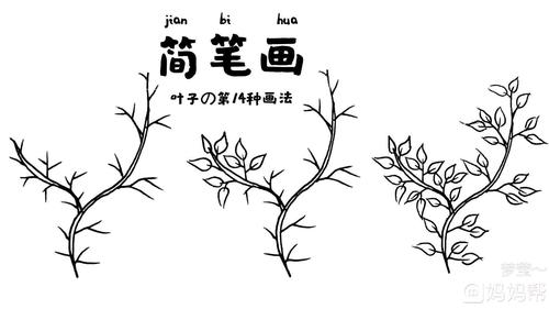 教你16款ins风树叶の简笔画让你一次画个过瘾