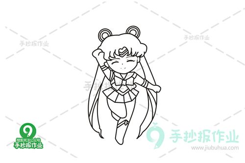 美少女战士水冰月简笔画