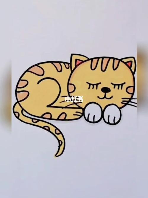 小花猫图片简笔画可爱小花猫简笔画的画法小猫简笔画图片大全动物画画