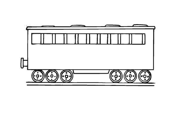 火车车厢简笔画图片教程