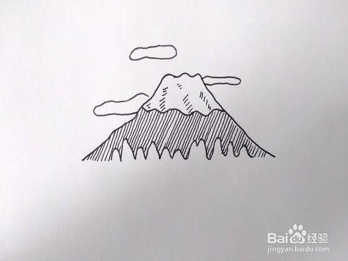 富士山简笔画1018富士山简笔画