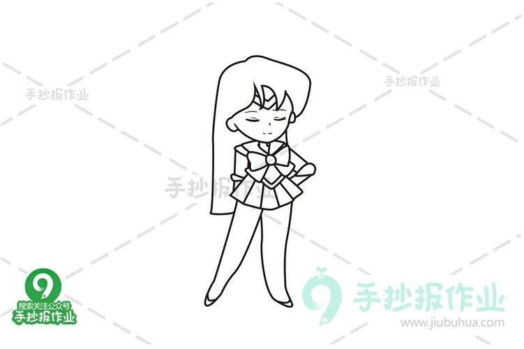 美少女战士火野丽简笔画