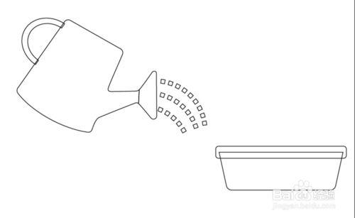 浇花器简笔画