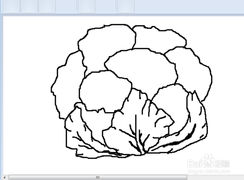 炒花菜的简笔画