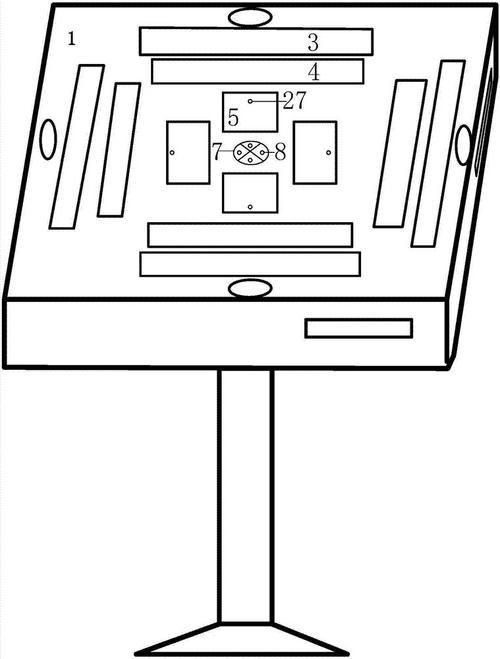 麻将桌卡通简笔画