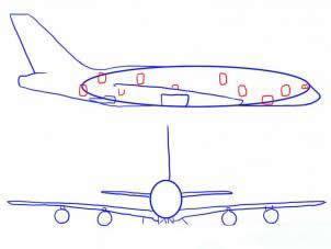 波音747飞机图片学习简笔画少儿图库儿童资源网