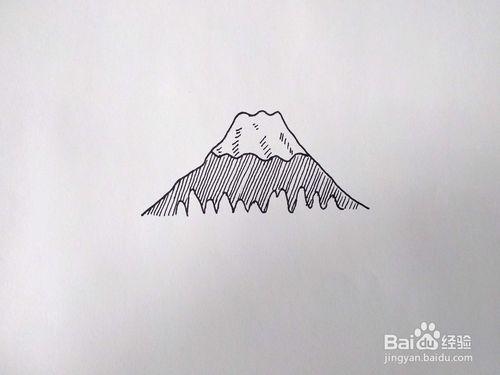 去富士山的简笔画