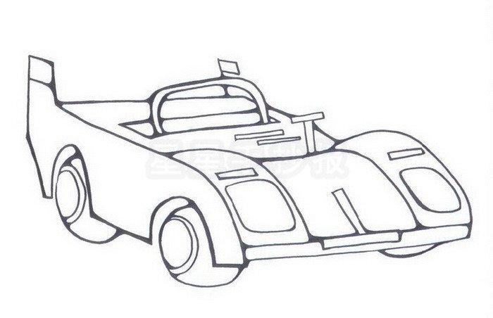 f1赛车简笔画