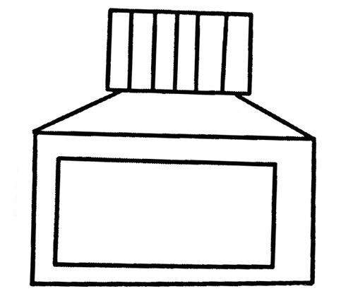 儿童学画大全 墨水瓶简笔画教程