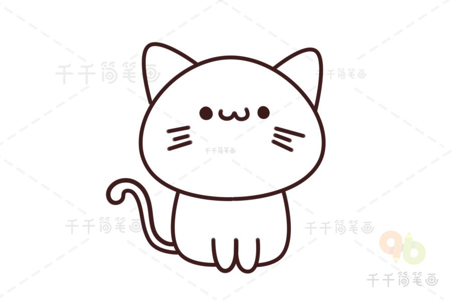 小猫简笔画一步一步教