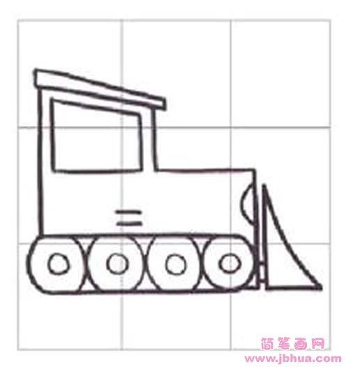 小学生推土机简笔画图片大全