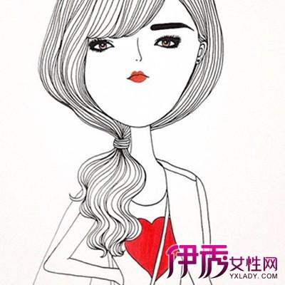 图最萌长发女孩简笔画 幼儿简笔画教程