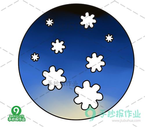 简单的雪花简笔画