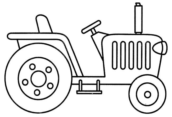 拖拉机交通工具 拖拉机交通工具简笔画