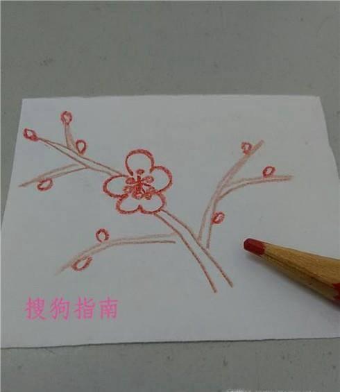 梅花简笔画怎么画梅花的画法