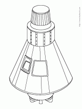 太空探测器简笔画