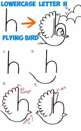 第三波26个英文字母简笔画孩子玩一遍就学会了老师收藏喽