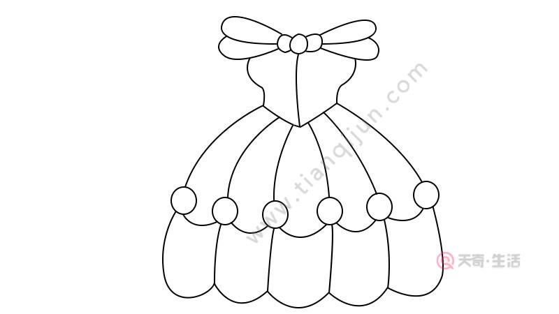 公主裙简笔画