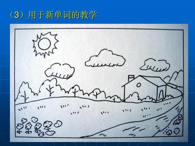 最新简笔画图片 英文字母单词图片 英语pep小学四年级上册 片段教学