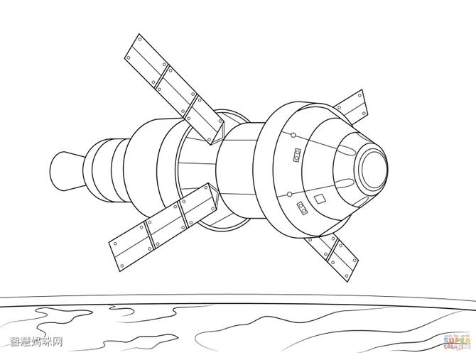 猎户座航天器服务舱简笔画图片
