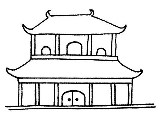 简笔画古代建筑怎么画看完这里你应该就会了